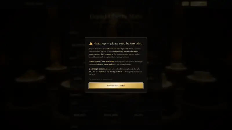 Liquid Liberty Stats as it looked on 2026-10-19