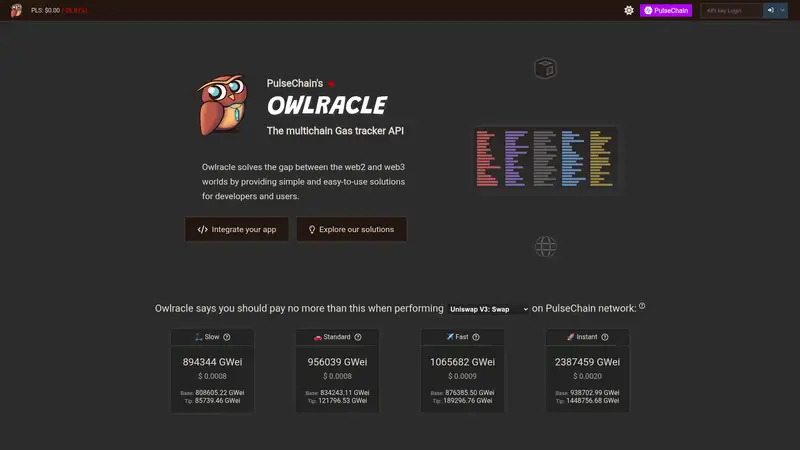 Owlracle as it looked on 2026-10-19