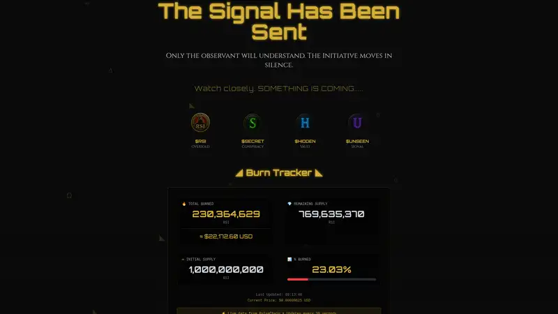 RSI Burn Tracker as it looked on 2026-10-19