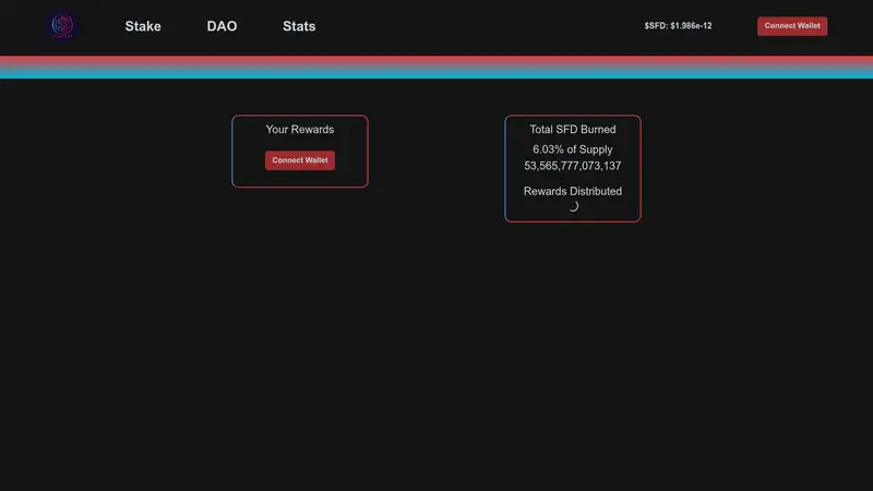 Stimulus dApp Stats as it looked on 2026-10-19