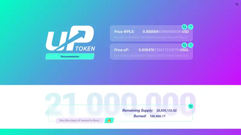 uP Dashboard (PlusX) as it looked on 2026-10-19