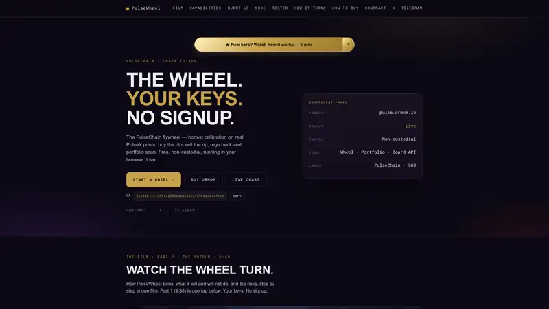 PulseWheel (urmom) as it looked on 2026-10-19